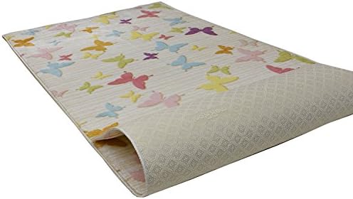 Custom Size Hallway Runner Rug Butterfly Multi Color 31 inch Wide Select Your Length Non-Slip (Skid Resistance) Rubber Backing 21 feet x 31 inch