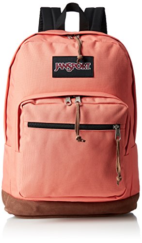 JanSport Right Pack Laptop Backpack- 15" Faded Coral