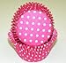 Oasis Supply Baking Cups, Standard, 50-Count, Pink Polka Dot
