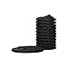 Norestar Double Braided Nylon Marine Dock Line/Boat Mooring Rope, Black