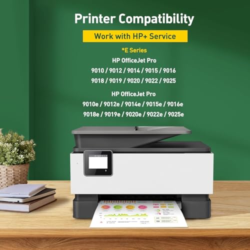 KINGJET 963XL Ink Cartridges Multipack Remanufactured for HP 963 XL, Compatible with HP OfficeJet Pro 9010e 9012e 9014e 9015e 9019e 9020e e-Series, High Yield 4-Pack (1 Black, 3 Colour)