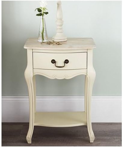 Lemaire Modern Style 1 Drawer Bedside Table with Bail Drawer Pull (Frame Material: Wood, Fully Assembled) (Champagne)