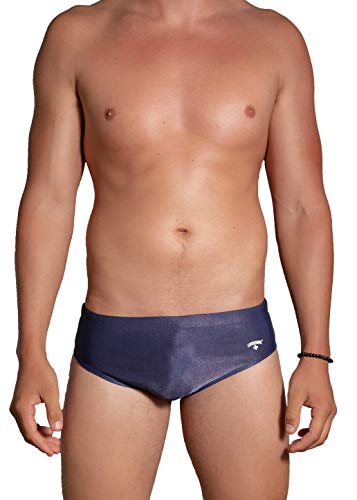 LIFEGUARD Officially Licensed Men's Swim Brief Short Designed for Performance (Navy, Large)