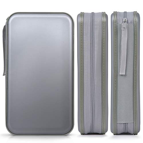 Fanspack CD Case, 80 Capacity DVD Case DVD Organizer CD Holder Case CD Storage Case Hard Plastic DVD CD Wallet (Grey)
