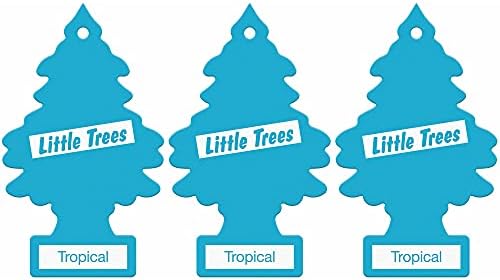 LITTLE TREES Air Freshener, Tropical, 3 Pack