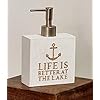 Coastal Accent Soap or Lotion Pump with Life is Better at The Beach Sentiment 41B3X w9XyL