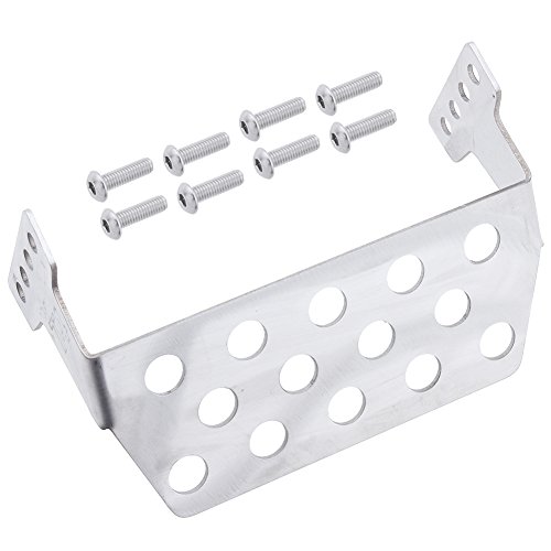 HobbyPark Metal Rear Chassis Protector Plate Stainless Steel for 1/10 Scale Traxxas Trx-4 RC Crawler OP Parts