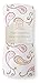 SwaddleDesigns Marquisette Swaddling Blanket, Premium Cotton Muslin, Pastel Pink Paisley