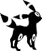 Umbreon Ash Team Rocket Pokeball WHITE Vinyl Car/Laptop/Window/Wall Decal