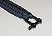 TAC INK Paracord Survival Bracelet with Black D Shackle, adjustable for wrist sizes 6