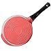 Cook N Home 1.7 Quart Nonstick Ceramic Coating Die Cast Saucepan with Lid, Pink