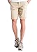 MorryOddy Men's Cotton Flat-front Short Khaki 33