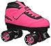 New! 2016 Epic Nitro Turbo Pink Indoor / Outdoor Quad Roller Speed Skates w/ 2 Pair of Laces (Pink & Black)