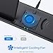 Wireless Charger,Yootech Dual Wireless Charging Pad for Samsung Galaxy Watch 4 Classic/3/Active2/1,Gear S4/S3/Sport,Galaxy Buds 2/Pro/Live,Fast Charger Galaxy S21/S20/S10/S9(with Quick Adapter) (Blue)