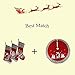 WEWILL Lovely Christmas Stockings Set of 3 Santa, Snowman, Reindeer, Xmas Character 3D Plush Linen Hanging Tag Knit Border for Family Kids