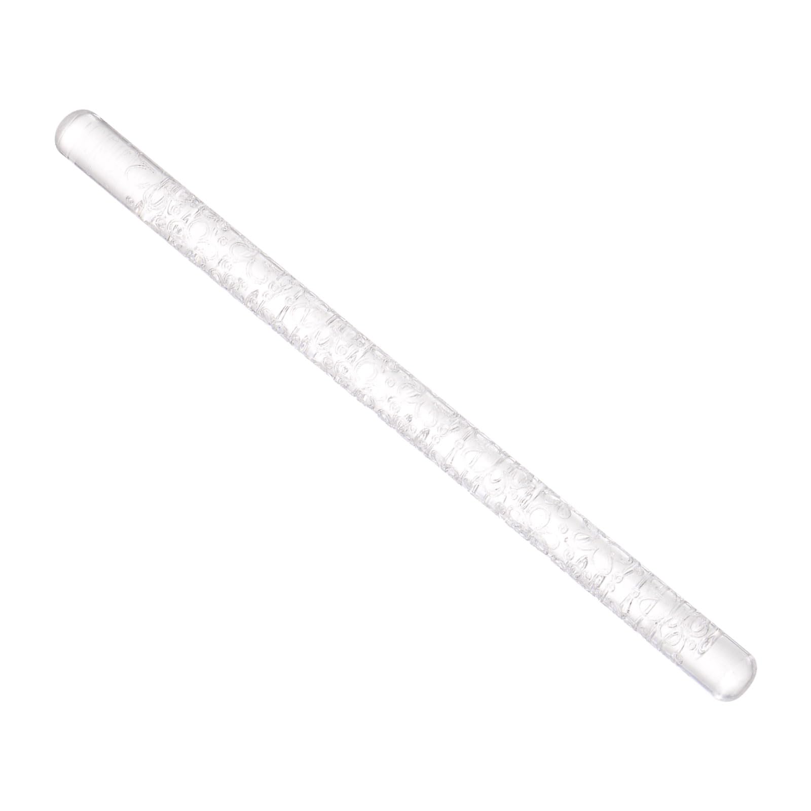 CoCud Acrylic Rolling Pin, 6.3" Length, Acrylic Petal Pattern Non-Stick Surface Textured Baking Roller - (Applications: for Baking Pastry Bread Making)