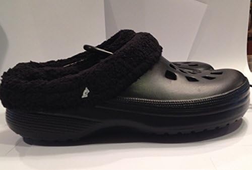 Fleece Doggers, Men's Fleece-Lined Clog, Black, Size 8/9
