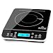 Duxtop Portable Induction Cooktop, Countertop Burner Induction Hot Plate with LCD Sensor Touch 1800 Watts, Silver