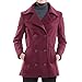Alpine Swiss Emma Womens Peacoat Double Breasted Overcoat 3/4 Length Wool Blazer