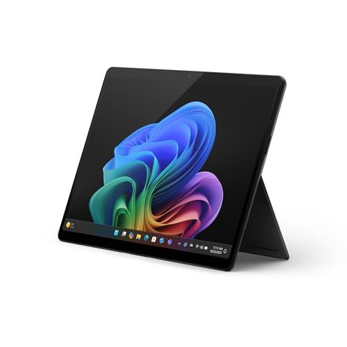 Microsoft Surface Pro (alimentatore incluso) | Copilot+ PC | 13” OLED Touchscreen | Snapdragon X Elite | 16GB RAM | 1TB SSD | Ultimo modello 11esima edizione | Windows 11 Home | Nero