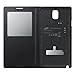 Samsung Galaxy Note 3 Wireless Charging Case S View Flip Cover Folio - Black