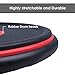 Mugig Drum Practice Pad 12 inch,Classic Stable Pratice Pad with 2 Different Hitting Surfaces, Silent, Damping and Non-slip Drum Pad, Perfect Mimic the Snare Drum Pad (Black & Red)