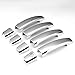 For Cruze/Malibu/Sonic/Regal 4pcs Exterior Door Handle Cover with Driver Side Keyhole (Chrome)