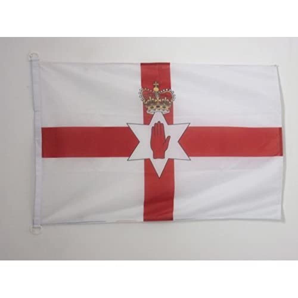 AZ FLAG - Northern Ireland Nautical Flag - 18'' x 12'' - For Outdoor and Boat - Irish Banner Knitted Polyester with Two Plastic Rings - Vivid Colors - 12x18 in - 45x30 Cm