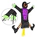 Y- STOP Halloween Decorations Hanging Crashing Witch