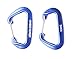 Hiker Hunger Carabiner Heavy Duty - Hammock Carabiner Clip Heavy Duty, Large Carribener Clip for Keys or Aluminum Carabiner Keychain - Caribeener Clips - Blue