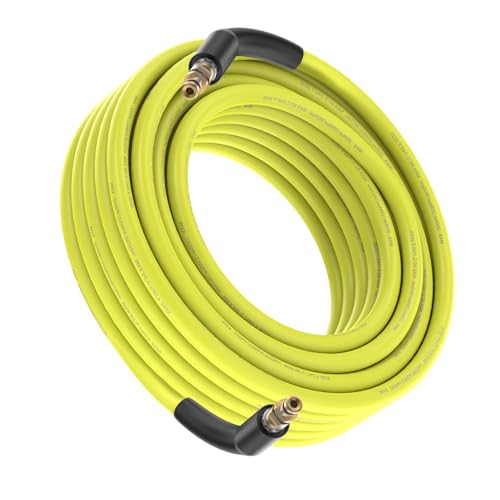 Pressure Washer Hose 10M Replacement for Karcher K Series – Compatible with K2 K3 K4 K5 K7 with Click-Type Quick Connector, 11.2mm Pipe Diameter Yellow
