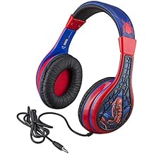 Kid Headphones for Kids Spiderman Far From Home Adjustable Stereo Tangle-Free 3.5mm Jack Wired Cord Over Ear Headset for Children Parental Volume Control Kid Friendly Safe Great for School Home Travel