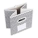 MAX Houser Fabric Cloth Storage Bins,Foldable Storage Cubes Organizer Baskets with Dual Handles for Home Bedroom Storage,Set of 6 (Grey)