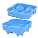 Cheftronic Ice Ball Maker Molds,Blue Flexible Silicone Ice Tray - Molds 4 X 4.5cm Round Ice Ball Spheres,Keep Your Drink Cold For Longer -No BPA
