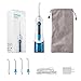 Electric Dental Water Flosser - Cordless Portable Oral Irrigator Rechargable with 3 Operation Modes and 4 Rotatable Jet Tips for Braces and Teeth Whitening