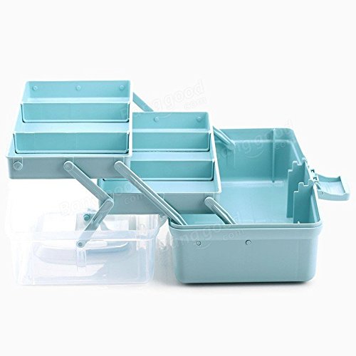 Bazaar 7 Slots Large Home Storage Box Medicine Cabinet Drug Organizer Case First Aid Kit Box Travel Bins