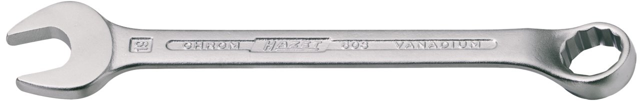 HAZET 603-7 110 mm Hexagon Profile Combination Wrench - Chrome-Plated