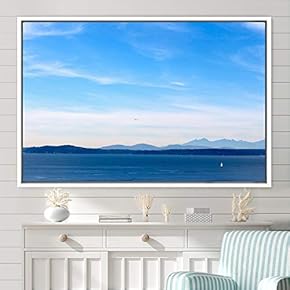 signwin Framed Canvas Wall Art Coastal Freedom Aerial...