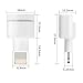 8 Pin Extender Adapter, Cellularize (White, 2 Pack) 8 Pin Dock Extender Lifeproof Otterbox Cases, Male to 8 Pin Female Charger Adapter iPhone 5, 5s, 5c, SE, 6, 6S, 7, 7S, 8 Plus, X