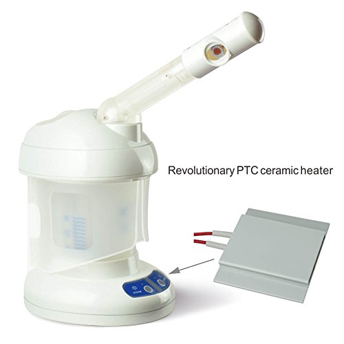 Kingsteam Professional Facial Steamer Ozone Table Top Mini Spa Face Steamer Design For Personal Care Use At Home or Salon, White - Thumbnail 4