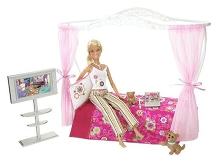 L9485 Barbie Schlafzimmer Mit Puppe