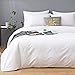 COSYJOY Duvet Cover Set King Size White 3 Piece Comforter Cover – Ultra Soft Microfiber Hotel Soft and Breathable with Zipper Closure,1 Quilt Cover and 2 Pillow Shams