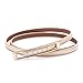 MoYoTo® Womens Adjustable Stylish Gold Metal Buckle Leather Waist Belts For Dresses (Gold)