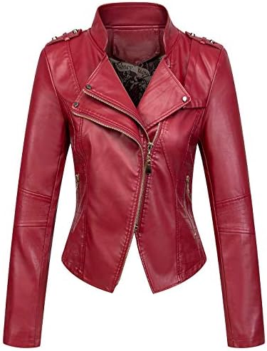 Fashion SX Women's Punk Studded Faux-alligator Print Pattern PU