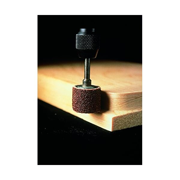 Dremel 407 Schleifband mit Schleifdorn - ZubehÃ¶rsatz fÃ¼r Multifunktionswerkzeug mit 1 Schleifband und Schleifddorn KÃ¶rnung 60 13mm, zum Formen, Reinigen, und Schleifen jeglicher Art von Materialien – Bild 3