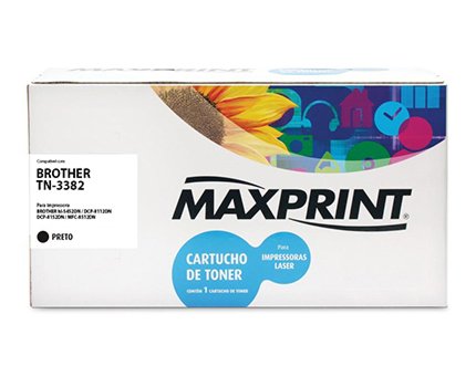 Toner compatível Brother TN-3382 Preto - Maxprint 5612785 - para HL-5452DN, DCP-8112DN, DCP-8152DN, MFC-8512DN