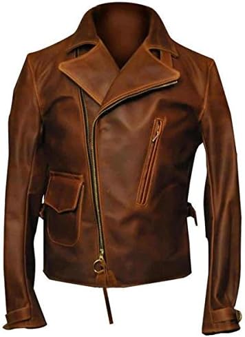 Captain America The First Avengers Distressed Brown Real Leather Jacket