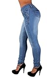 Style G154P– Plus Size, Colombian Design, Mid Waist, Butt Lift, Skinny Jeans