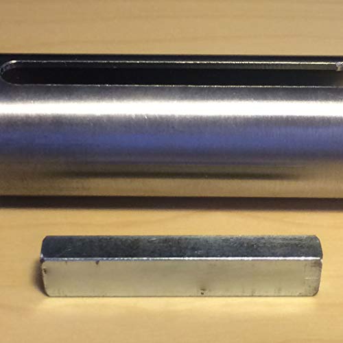 Stevlogs Engine 1" to 1-1/8" Crankshaft Sleeve Adapter Crank Shaft Bushing Converter Pulley Bore Reducer 1/4" Keystock