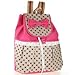 Phenas? Girl's Lovely Sweet Bowknot Leisure Canvas Backpack for Student (Rose)